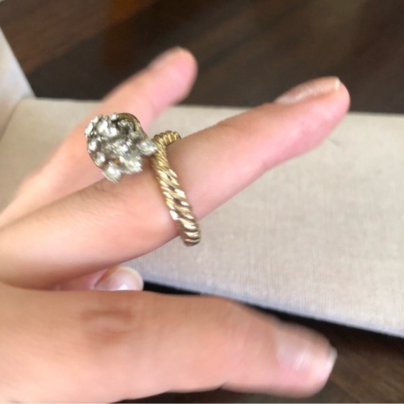 Vintage Rhinestone Ring Size 7.5 - Picture 3 of 6
